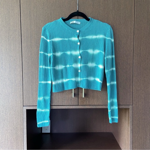 Zara knit tie dye cardigan - Picture 3 of 4